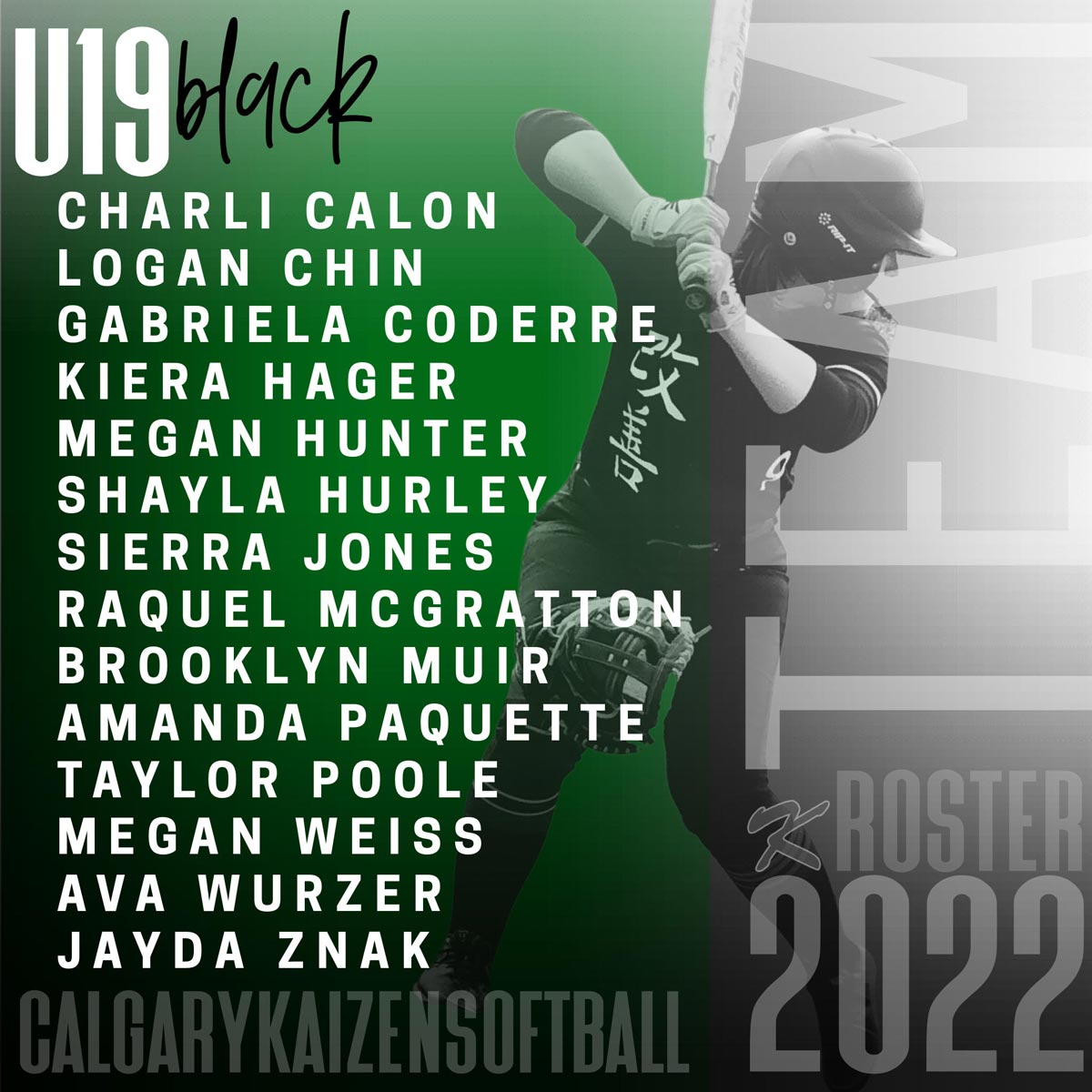 U19 Black 2021-2022 Roster